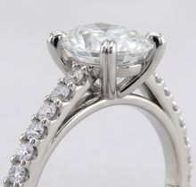 Natural Earth Mined DIAMOND ( NOT LAB GROWN ) Engagement Ring 2.60 Carats Claw Prong Setting White Gold