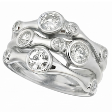 Natural Earth Mined DIAMOND ( NOT LAB GROWN ) Fancy Ring 1.10 Carats 14K White Men's Jewellery New