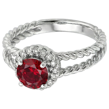 Natural Earth Mined DIAMOND ( NOT LAB GROWN ) Ring Ruby and DIAMOND ( NOT LAB GROWN )s 2 Carats White Gold 14K Jewellery