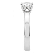 natural round diamond 1.01ct ring close up detail