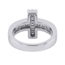 Natural Earth Mined DIAMOND ( NOT LAB GROWN )s Cross Shape Engagement Fancy Ring 1.4 Ct. White Gold 14K