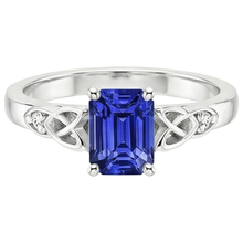 Natural Earth Mined Diamond 3 Stone Ring Emerald Blue Sapphire Vintage Style 3.25 Carats