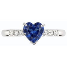 natural round sapphire 1.50ct ring side angle