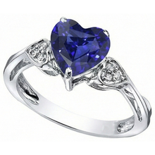 natural round sapphire 2.50ct ring side angle