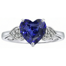 natural round sapphire 2.50ct ring close up detail