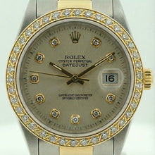 Natural Earth Mined Diamond Dial & Bezel Two Tone Datejust Watch
