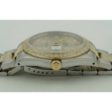 Natural Earth Mined Diamond Dial & Bezel Two Tone Datejust Watch