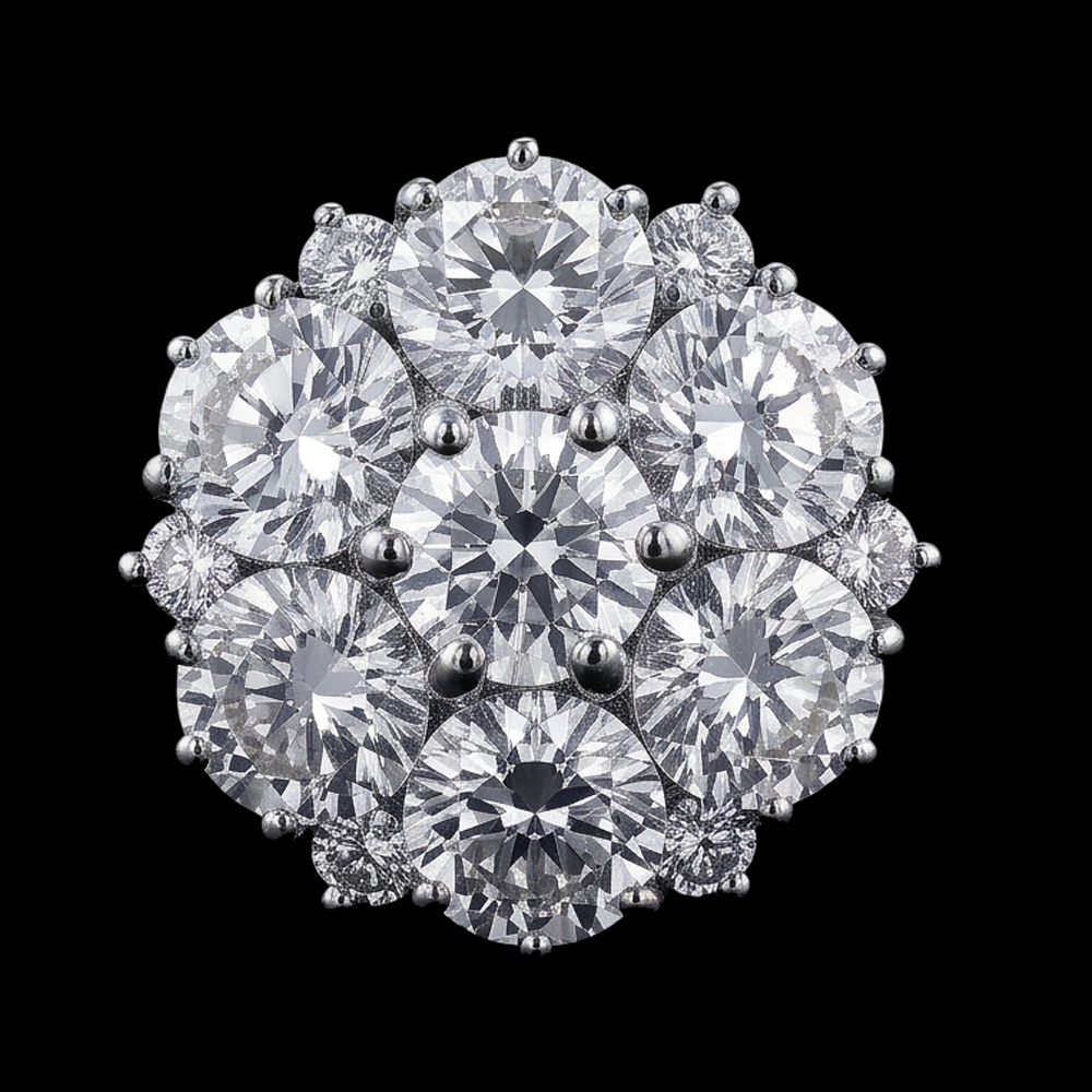 Natural Earth Mined Diamond Engagement Ring 3.80 Carats Antique Style Women Jewellery