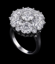 Natural Earth Mined Diamond Engagement Ring 3.80 Carats Antique Style Women Jewellery