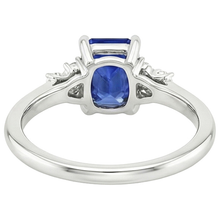 Natural Earth Mined Diamond Engagement Ring Emerald With Accents Blue Sapphire 4 Carats