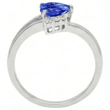 Natural Earth Mined Diamond Engagement Ring Heart Light Blue Sapphire 2.25 Carats