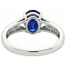 Natural Earth Mined Diamond Engagement Ring Oval Blue Sapphire Split Shank 3.50 Carats New