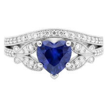 natural round sapphire 3ct ring side angle