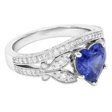natural round sapphire 3ct ring close up detail