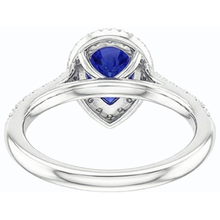 Natural Earth Mined Diamond Halo Engagement Ring Ceylon Sapphire 3.50 Carats