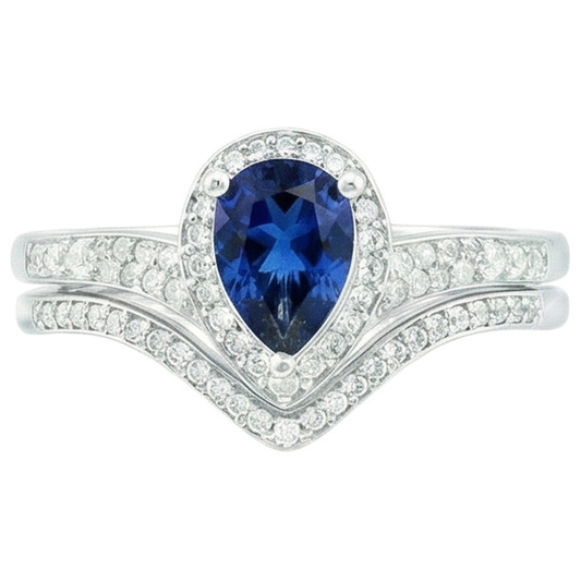 natural round sapphire 4ct ring side angle