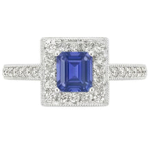 natural emerald sapphire 3ct ring side angle