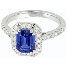 natural emerald sapphire 3ct ring side angle
