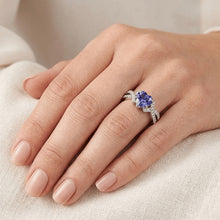 Natural Earth Mined Diamond Heart Cut Sapphire Ring Twisted Shank Jewellery 2.50 Carats