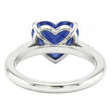 natural round sapphire 1.25ct ring profile view
