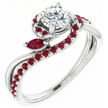 Natural Earth Mined Diamond Ring 1.65 Carats Burmese Ruby Women Jewellery