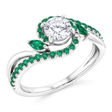 Natural Earth Mined Diamond Ring 1.65 Carats Emeralds Jewellery New