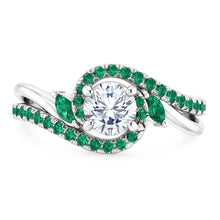 Natural Earth Mined Diamond Ring 1.65 Carats Emeralds Jewellery New