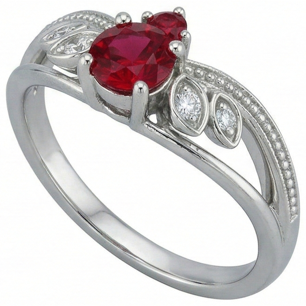 Natural Earth Mined Diamond Ring Antique Style 1 Carat Milgrain Jewellery Gemstone