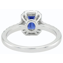 Natural Earth Mined Diamond Ring Halo Sri Lanka Sapphire Gold Wedding Jewellery 3 Carats
