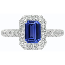 Natural Earth Mined Diamond Ring Halo Sri Lanka Sapphire Gold Wedding Jewellery 3 Carats