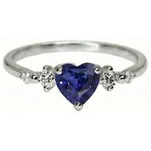 natural round sapphire 1.25ct ring side angle