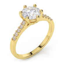 Natural Earth Mined Diamond Round Wedding Ring 2.50 Carats 14K Yellow Gold Prong Setting