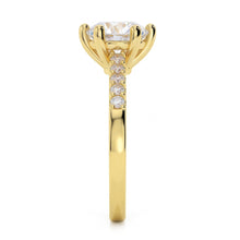 Natural Earth Mined Diamond Round Wedding Ring 2.50 Carats 14K Yellow Gold Prong Setting