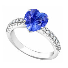 natural round sapphire 4ct ring close up detail