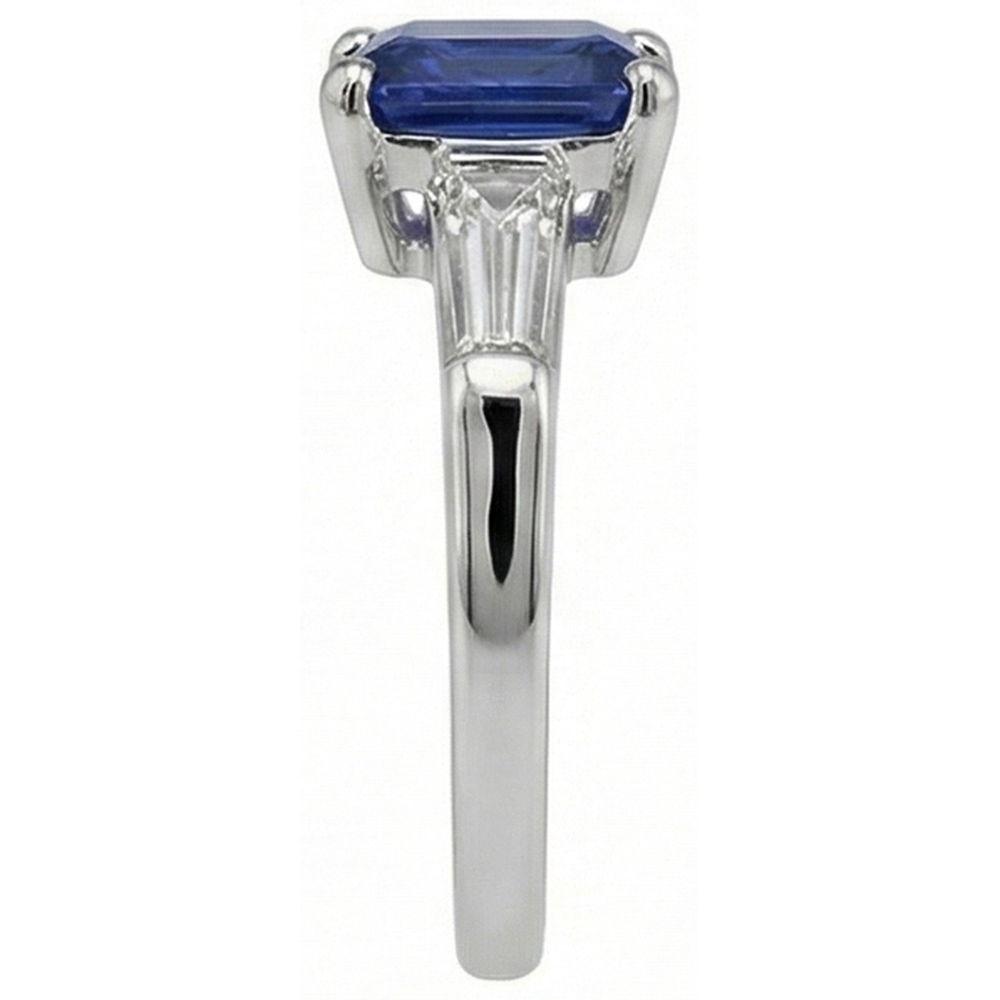 natural emerald sapphire 2ct ring top view