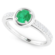 Natural Emerald Ring 2.25ct - White Gold 14K