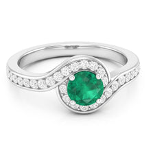Natural Emerald Ring 2.26ct - White Gold 14K