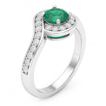 Natural Emerald Ring 2.26ct - White Gold 14K