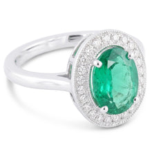 Natural Emerald Ring 3.25ct - White Gold 14K