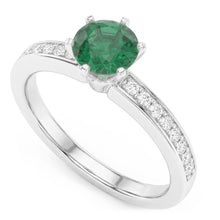Natural Emerald Ring 3.40ct - White Gold 14K