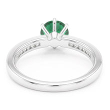 Natural Emerald Ring 3.40ct - White Gold 14K