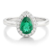 Natural Emerald Ring 3.75ct - White Gold 14K