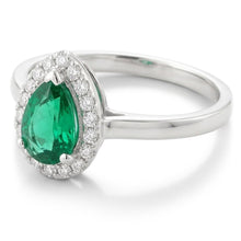 Natural Emerald Ring 3.75ct - White Gold 14K