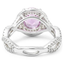 Natural Kunzite Ring 11.10ct - White Gold 14K