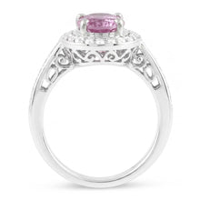 Natural Kunzite Ring 11.85ct - White Gold 14K