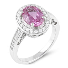 Natural Kunzite Ring 11.85ct - White Gold 14K