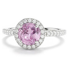Natural Kunzite Ring 12.34ct - White Gold 14K