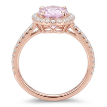Natural Kunzite Ring 12ct - Rose Gold 14K