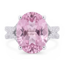 Natural Kunzite Ring 14.50ct - White Gold 14K