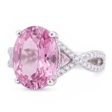 Natural Kunzite Ring 14.50ct - White Gold 14K